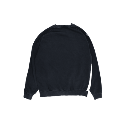 Reebok Vintage Navy Blue Crew Neck Sweatshirt Large Cotton Blend Pullover