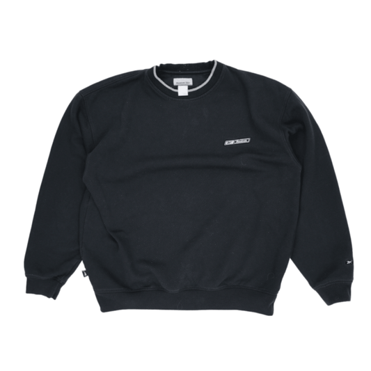 Reebok Vintage Black Crewneck Sweatshirt Men's Size L Cotton Blend