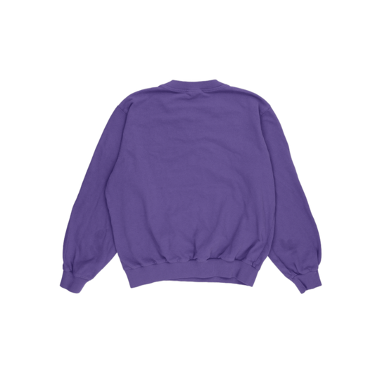 Lacoste Vintage Purple Crewneck Sweatshirt Unisex Medium Cotton