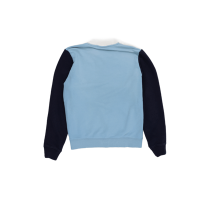 Lacoste Colour Block Blue White Cotton Sweatshirt XS