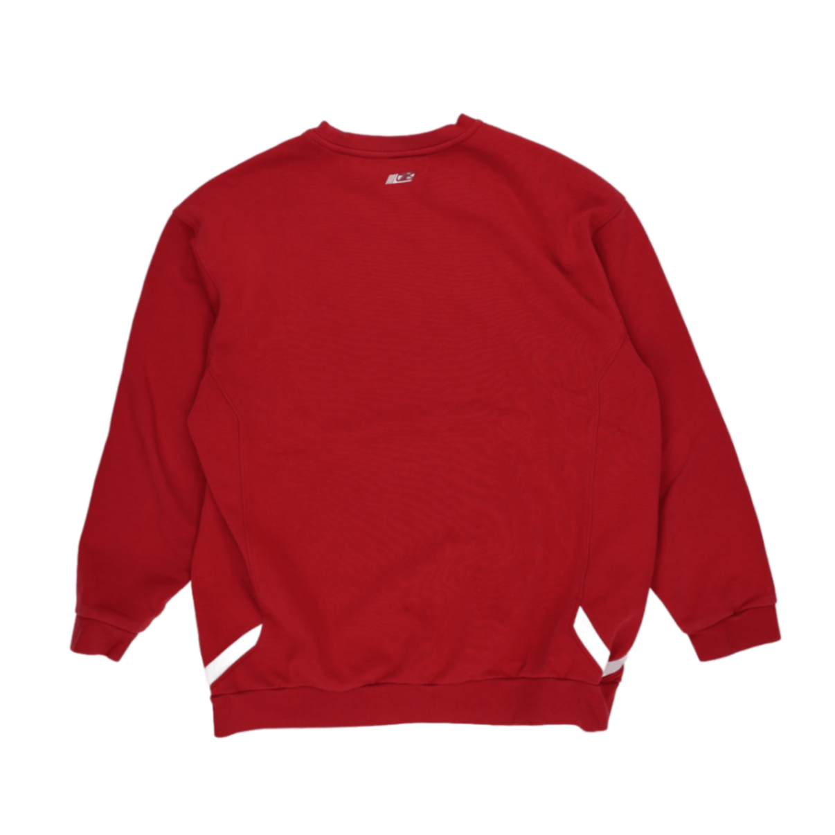 Reebok Red Crew Neck Pullover Sweatshirt Men Large Cotton Blend