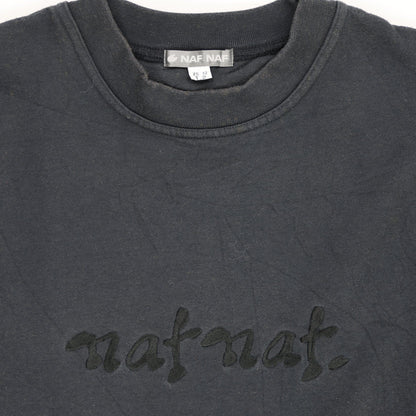 Naf Naf Black Vintage Sweatshirt Crewneck Size Large Cotton Blend