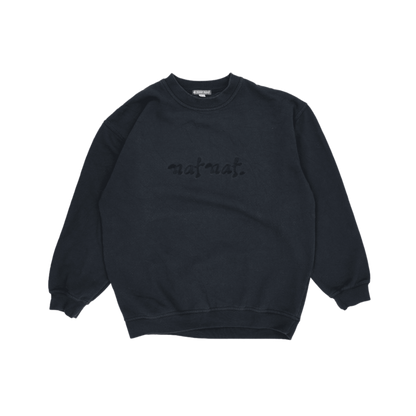 Naf Naf Black Vintage Sweatshirt Crewneck Size Large Cotton Blend