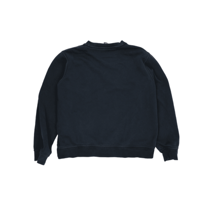Nike Black Crew Neck Pullover Sweatshirt Large Cotton Blend