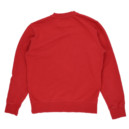 Calvin Klein Jeans Red Crew Neck Sweatshirt Small Cotton