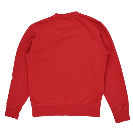Calvin Klein Jeans Red Crew Neck Sweatshirt Small Cotton