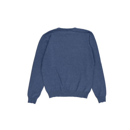 Diesel Blue Crew Neck Knit Jumper for Men Size Medium Cotton Blend