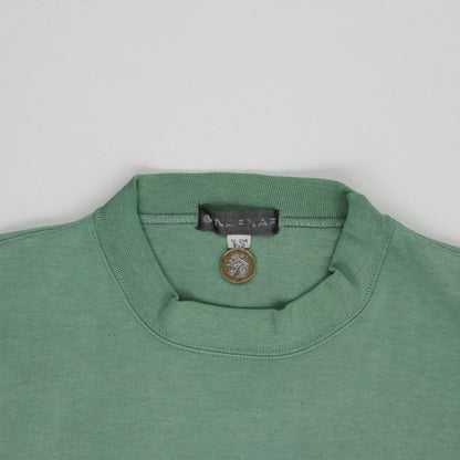 Naf Naf Vintage Green Crew Neck Sweatshirt Large Cotton Blend Casual Mens Clothing