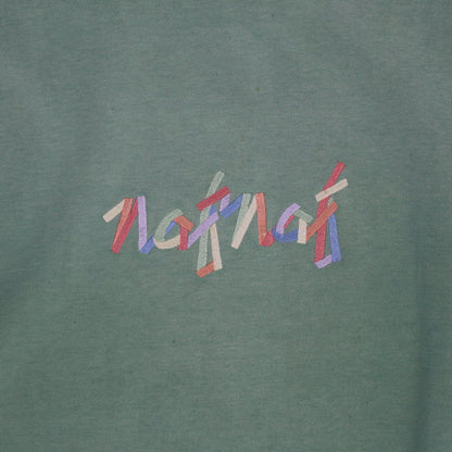 Naf Naf Vintage Green Crew Neck Sweatshirt Large Cotton Blend Casual Mens Clothing