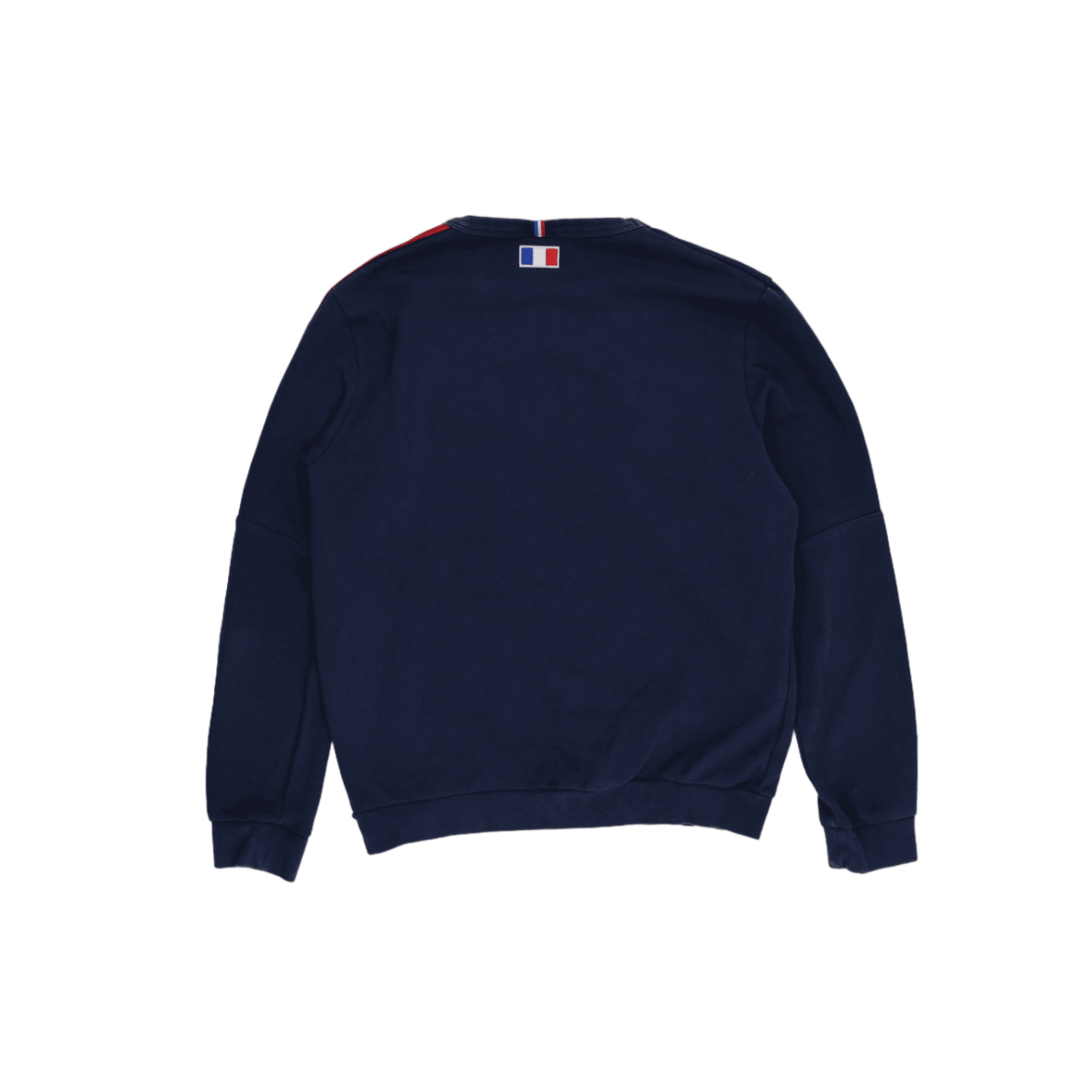 Le Coq Sportif France Rugby Navy Pullover Sweatshirt Men's Medium Cotton