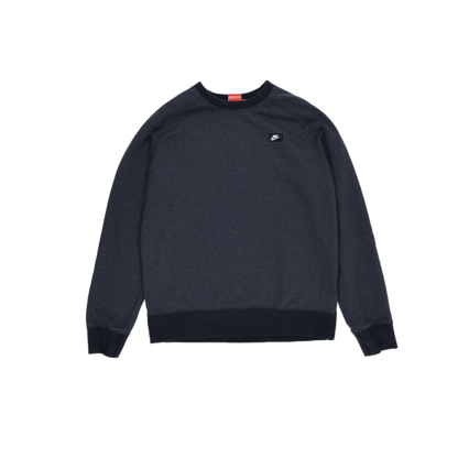 Nike Crew Neck Sweatshirt Dark Blue Medium Cotton Blend
