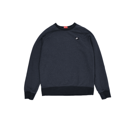 Nike Crew Neck Sweatshirt Dark Blue Medium Cotton Blend