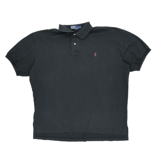 Polo Ralph Lauren Black Cotton Classic Polo Shirt XL Vintage