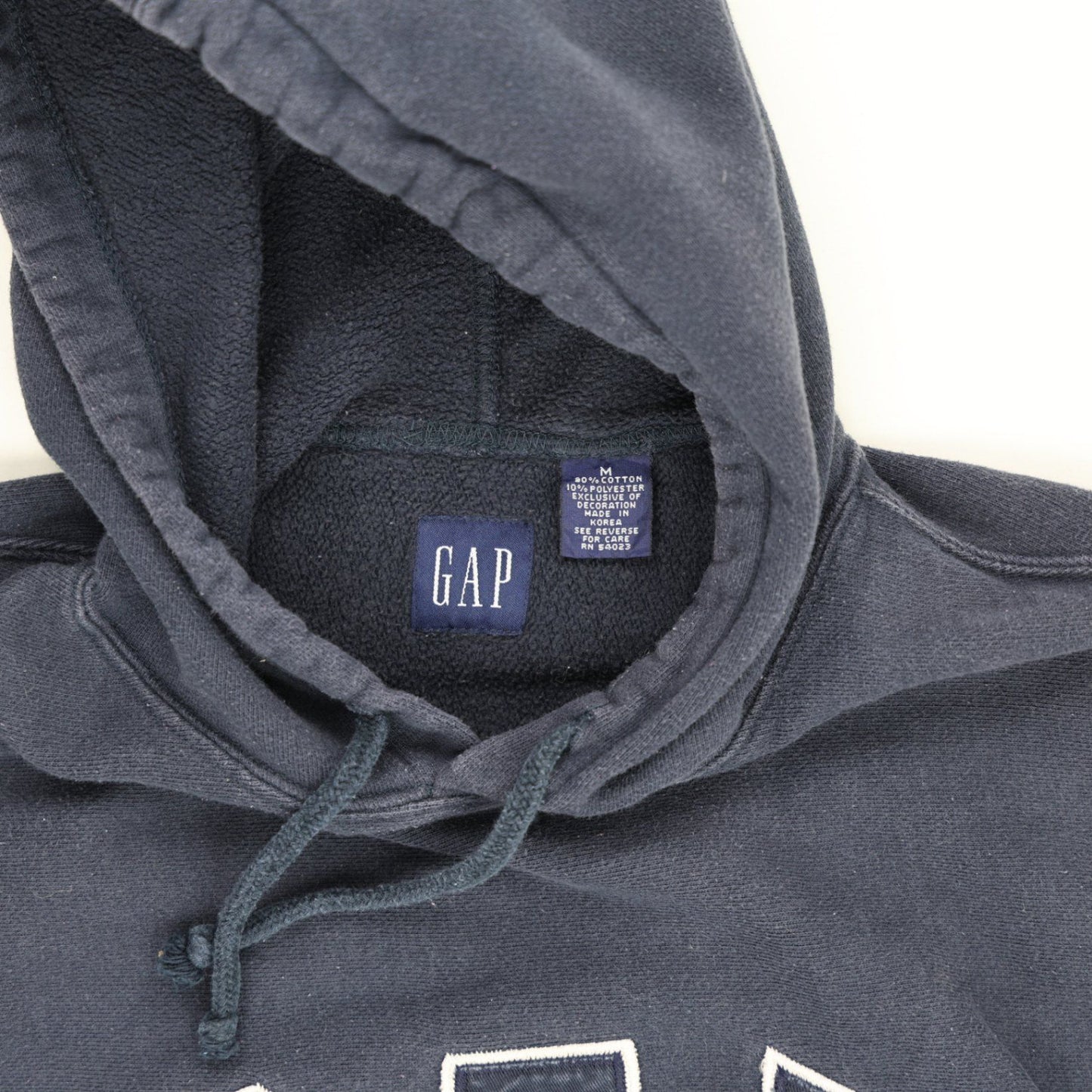 GAP Navy Blue Pullover Hoodie Men's Medium 100 Cotton