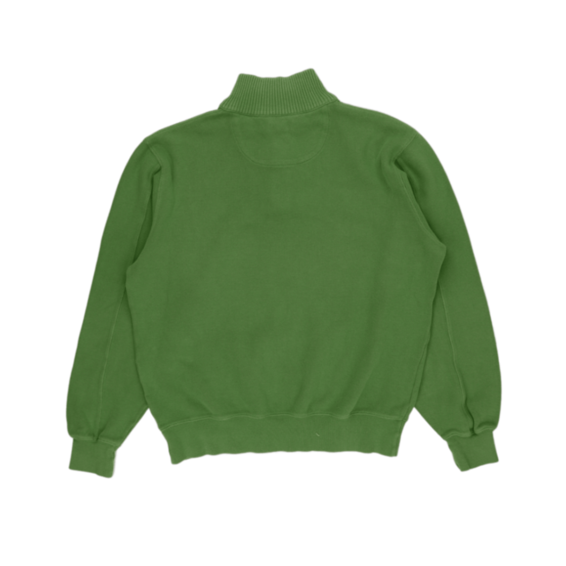 GANT Green 1/4 Zip Sweatshirt for Men Size M Cotton High Neck