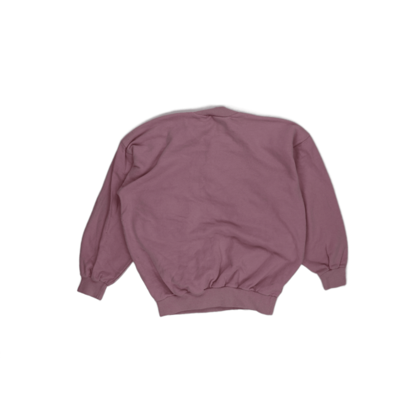 Ellesse Vintage Mauve Button Neck Pullover Sweatshirt Medium Cotton Blend