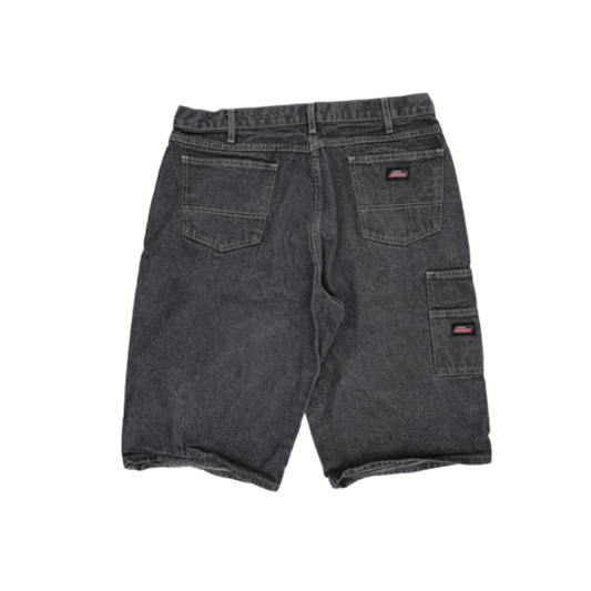 Dickies Vintage Black Denim Carpenter Shorts Size 36 Inseam 29 Cotton for Men