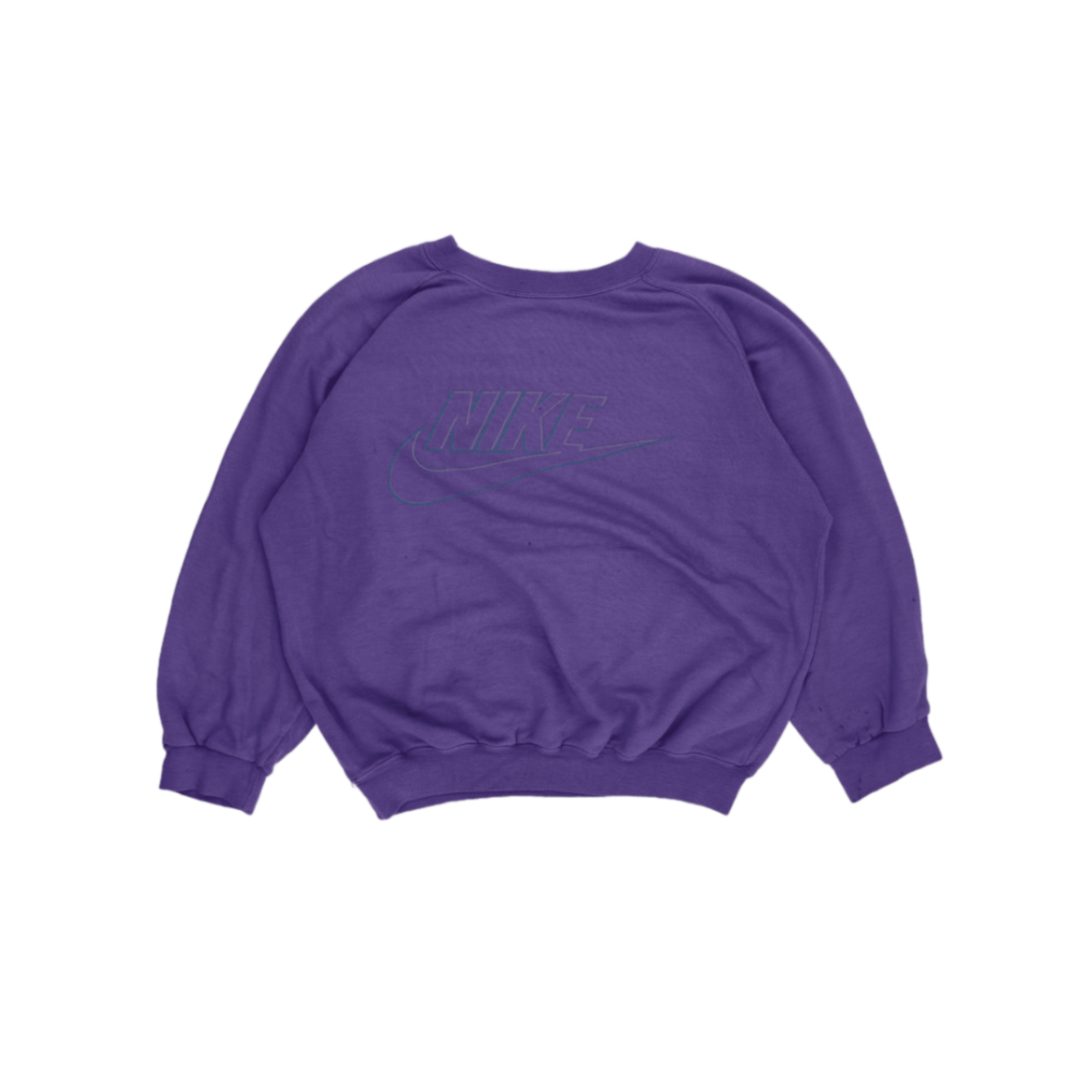 Nike Vintage Purple Crewneck Sweatshirt Men Size M Cotton Blend 1990s Casual