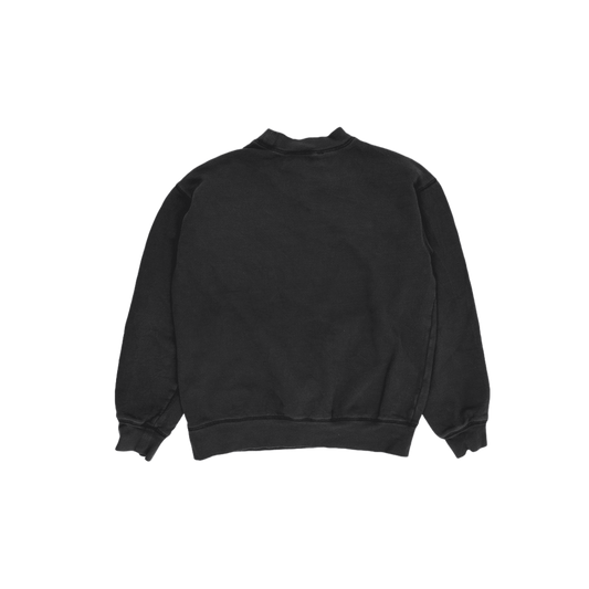 Playboy by Pacsun Black Crew Neck Sweatshirt Unisex Medium Cotton Blend