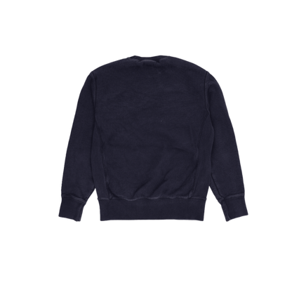 Champion Reverse Weave Navy Crew Neck Pullover Sweatshirt Men Medium Cotton Blend