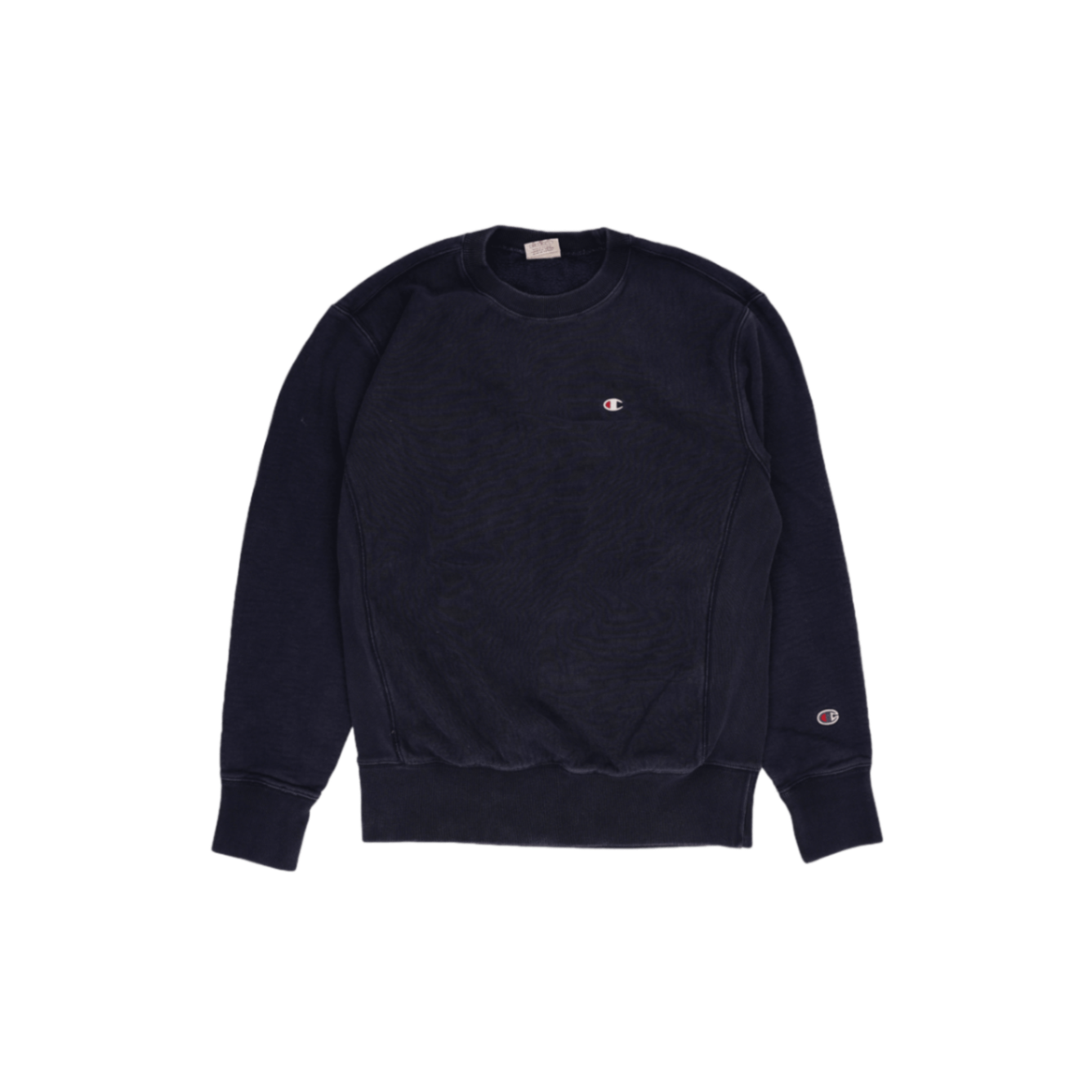 Champion Reverse Weave Navy Crew Neck Pullover Sweatshirt Men Medium Cotton Blend