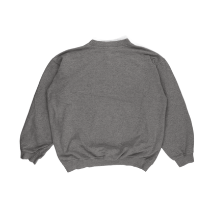 adidas Vintage Grey Cotton Sweatshirt Casual Pullover Crew Neck Medium Size