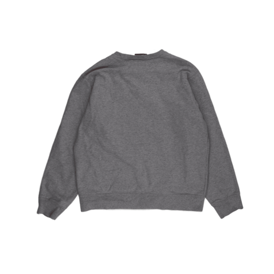 Supreme Crewneck Sweatshirt Grey Medium Cotton Blend Established 1994