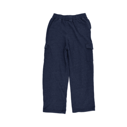 Starter Boys Navy Blue Cargo Sweatpants Size L 10-12 Years Cotton Blend