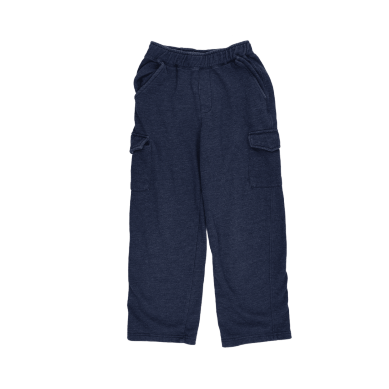 Starter Boys Navy Blue Cargo Sweatpants Size L 10-12 Years Cotton Blend