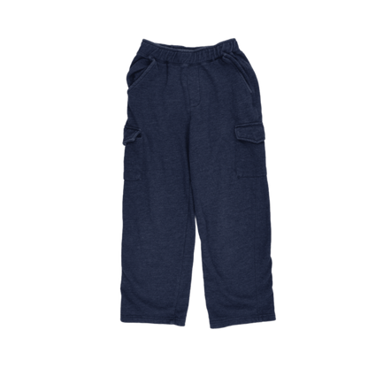 Starter Boys Navy Blue Cargo Sweatpants Size L 10-12 Years Cotton Blend