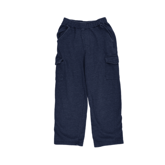 Starter Boys Navy Blue Cargo Sweatpants Size L 10-12 Years Cotton Blend