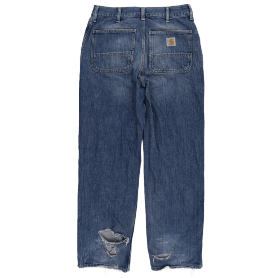 Carhartt Vintage Relaxed Fit Trousers Blue 31x34 Cotton Distressed