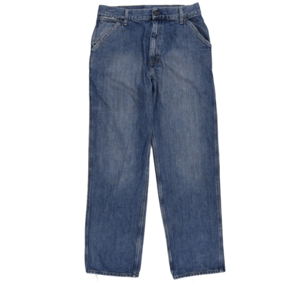 Carhartt Vintage Relaxed Fit Trousers Blue 31x34 Cotton Distressed