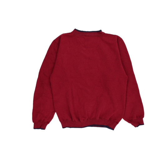Mickey & Co Vintage Red Crewneck Sweatshirt Unisex Size Large 55% Polyester 45% Cotton 90s Disney Classic