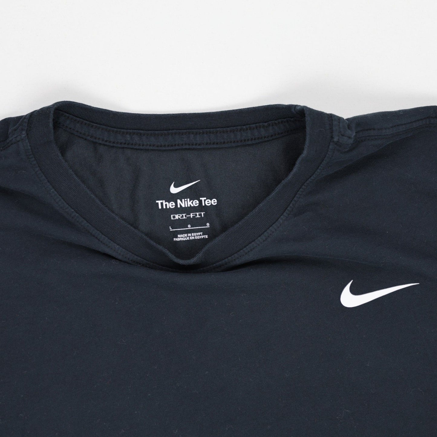 Nike Dri-FIT Black Crew Neck Cotton T-Shirt Size Small