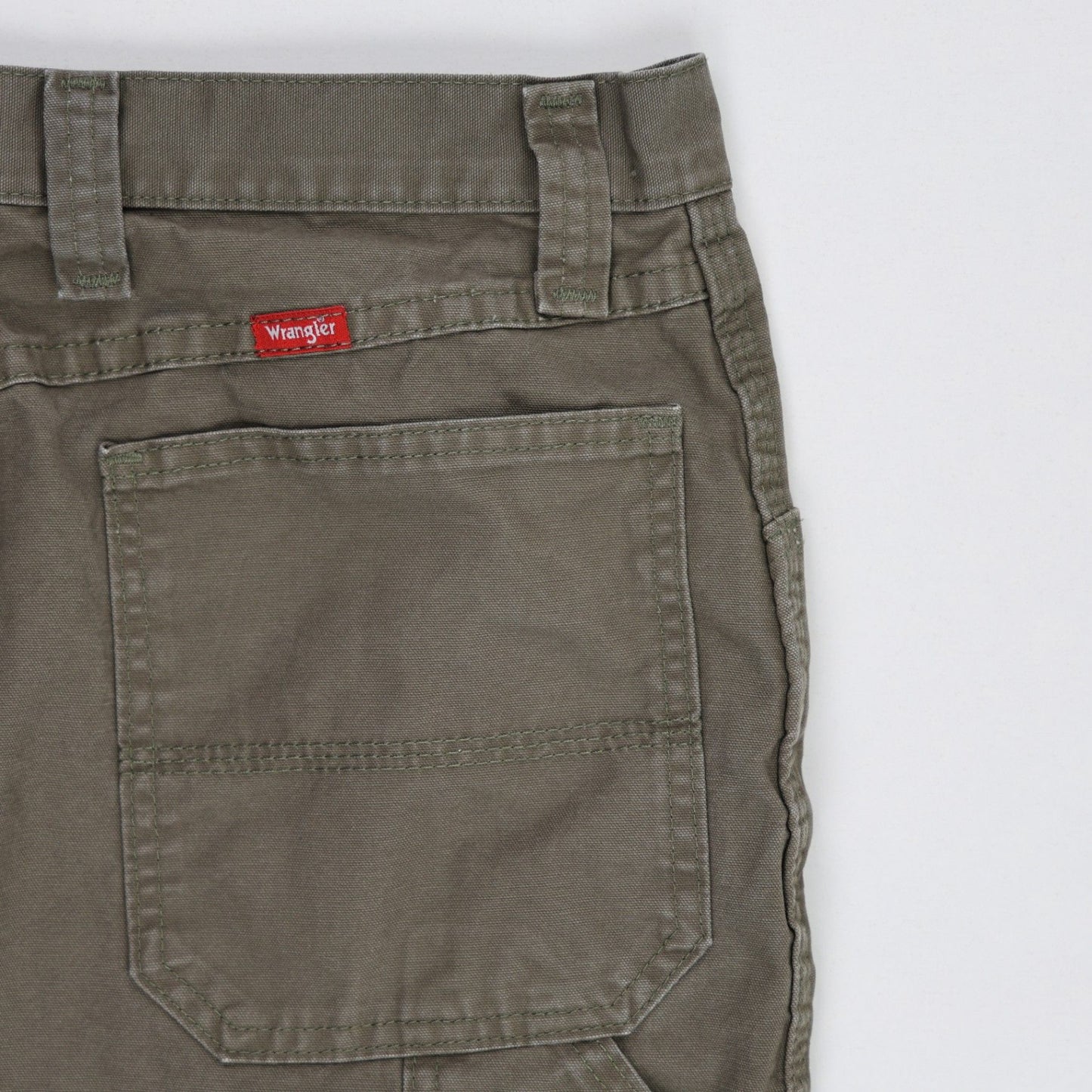Wrangler Carpenter Olive Green Cotton Shorts Size 40 XL
