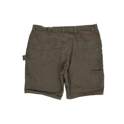 Wrangler Carpenter Olive Green Cotton Shorts Size 40 XL