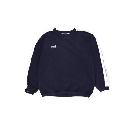 PUMA Vintage Navy Crewneck Sweatshirt Unisex XXL Cotton Blend 1.FC Schwarzenfeld