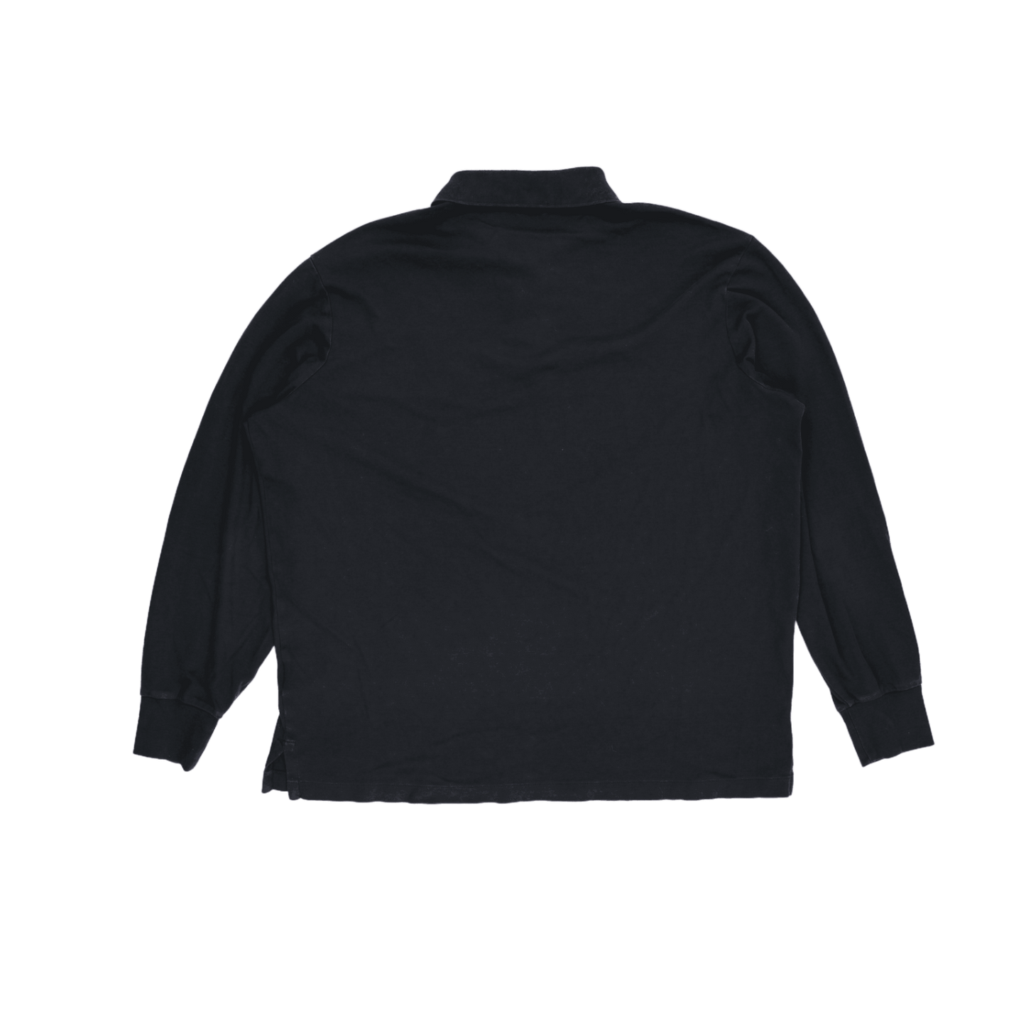 Polo Ralph Lauren Long Sleeve Polo Shirt Black Large Cotton