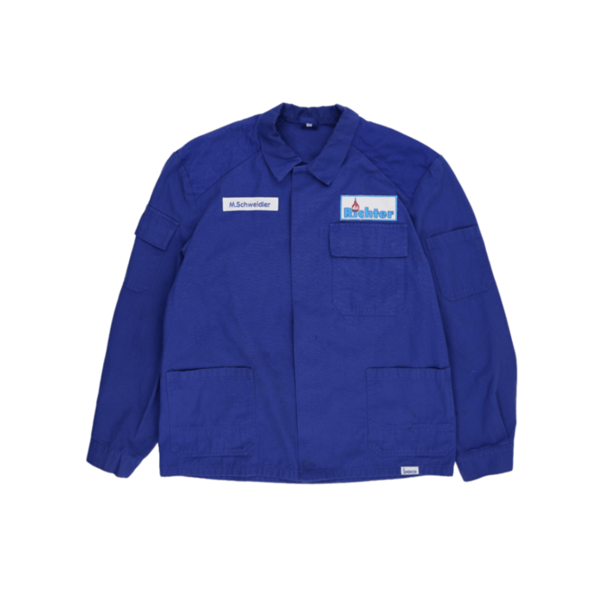 Richter Blue Utility Jacket Cotton Mens Size Small