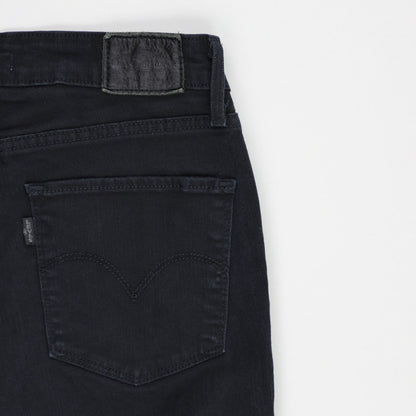Levi's 721 High Rise Skinny Jeans Black 30 in UK 12 Stretch Denim