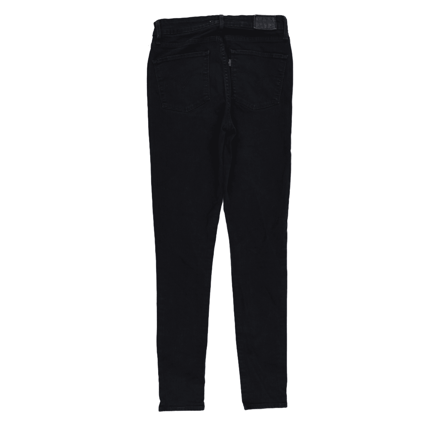 Levi's 721 High Rise Skinny Jeans Black 30 in UK 12 Stretch Denim