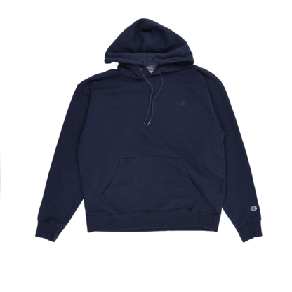 Champion Navy Blue Hoodie Pullover Large Cotton Blend Men's Activewear