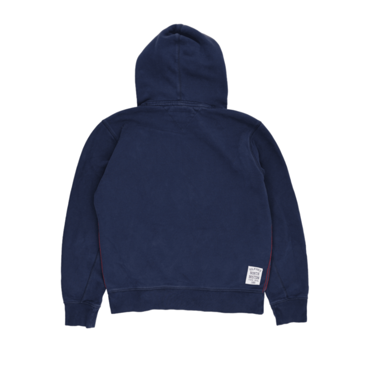 Tommy Hilfiger Vintage Pullover Hoodie Navy Large Cotton Blend