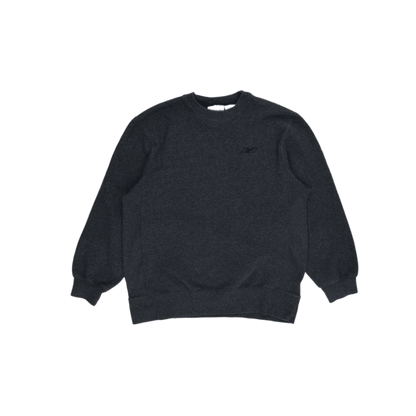 Reebok Charcoal Grey Crew Neck Sweatshirt XL 60 Cotton 40 Polyester Classic Fit Men's Activewear