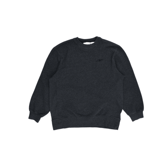 Reebok Charcoal Grey Crew Neck Sweatshirt XL 60 Cotton 40 Polyester Classic Fit Men's Activewear