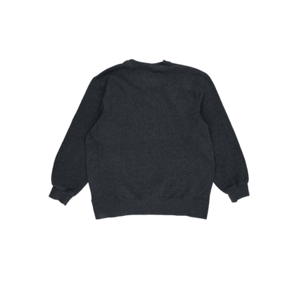 Reebok Charcoal Grey Crew Neck Sweatshirt XL 60 Cotton 40 Polyester Classic Fit Men's Activewear