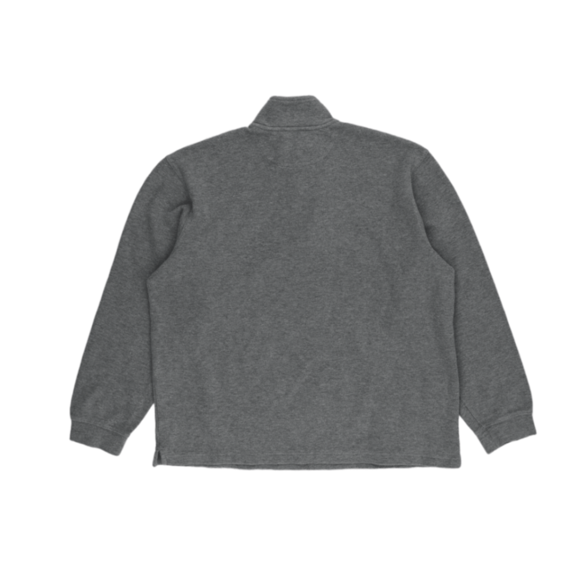 Chaps Grey 1/4 Zip Pullover Sweatshirt Large Cotton Blend