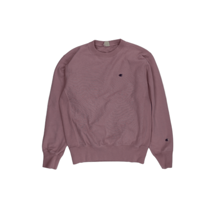 Champion Vintage Reverse Weave Crewneck Sweatshirt Pink X-Large Cotton Blend