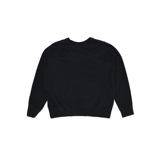 Reebok Classic Black Graphic Crewneck Sweatshirt Large Cotton Mens